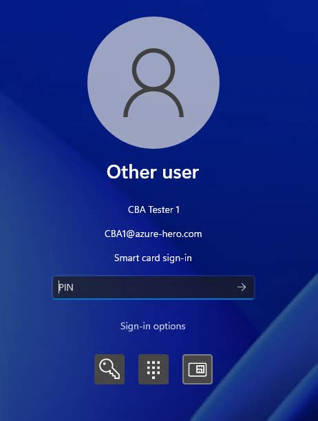 Sign in with a smart card 